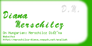 diana merschilcz business card